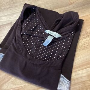 EUC Ladies Soma Sleep Tank Nightgown with‎ lace - Medium